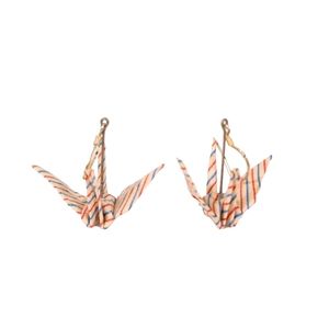 Handmade Paper Crane Earrings